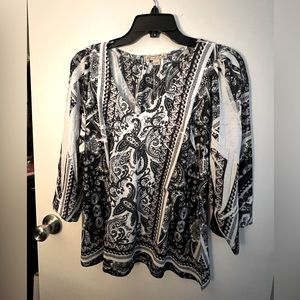 Thin three quarter sleeve top